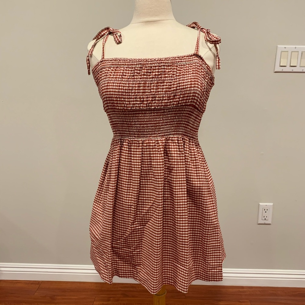 Forever 21 Dress Plaid Red Mini Summer